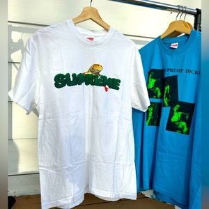 White supreme tee